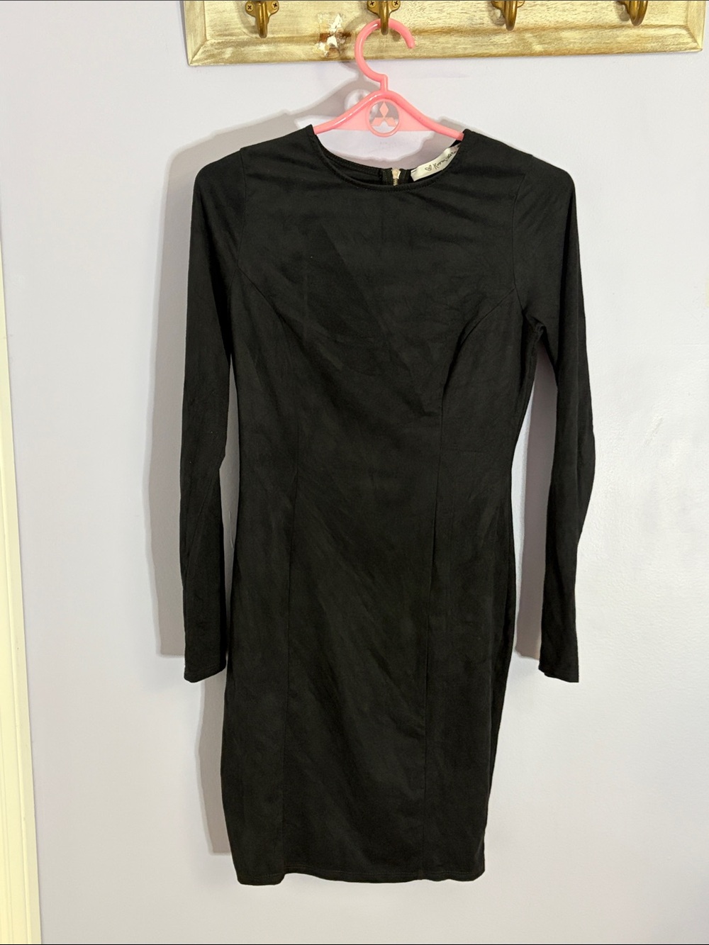 Room Service Long-Sleeve Black Dress